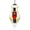 CC Christmas Decor Nutcracker Christmas Glass Finial Ornament - 5"